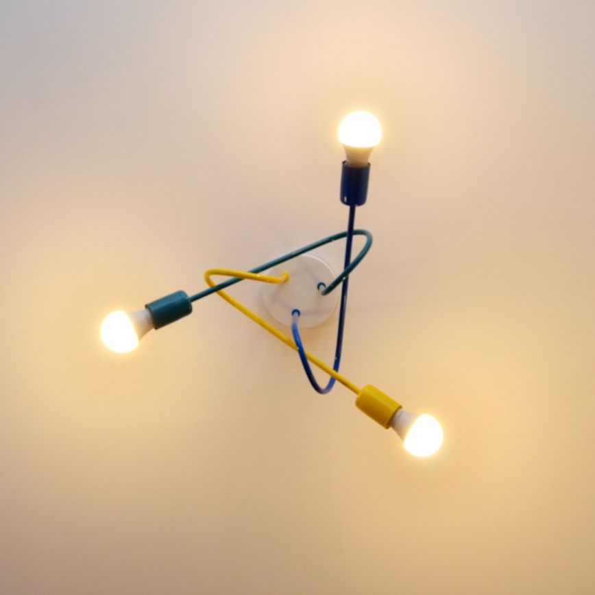 Lustre de teto infantil LED OXFORD 3xE27/15W/230V