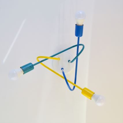 Lustre de teto infantil LED OXFORD 3xE27/15W/230V