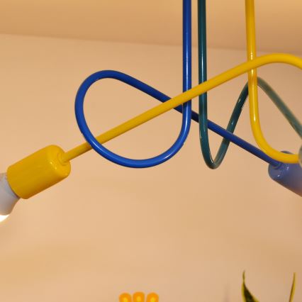 Lustre de teto infantil LED OXFORD 3xE27/15W/230V