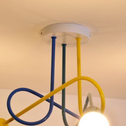 Lustre de teto infantil LED OXFORD 3xE27/15W/230V