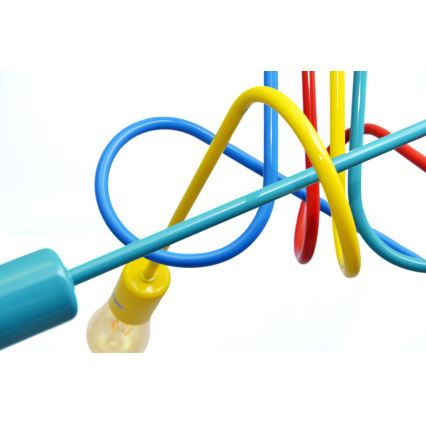 Lustre de teto infantil LED OXFORD 4xE27/10W/230V