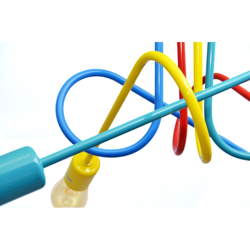 Lustre de teto infantil LED OXFORD 4xE27/10W/230V