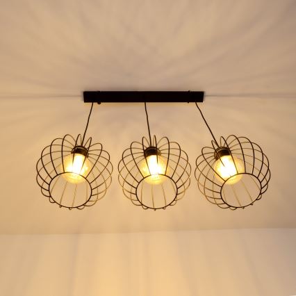 Lustre LED suspenso MERCURE 3xE27/15W/230V