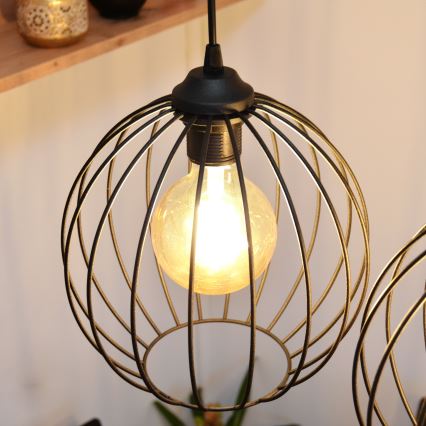 Lustre LED suspenso MERCURE 3xE27/15W/230V