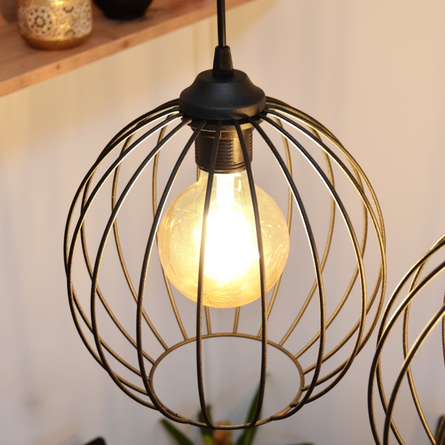 Lustre LED suspenso MERCURE 3xE27/15W/230V