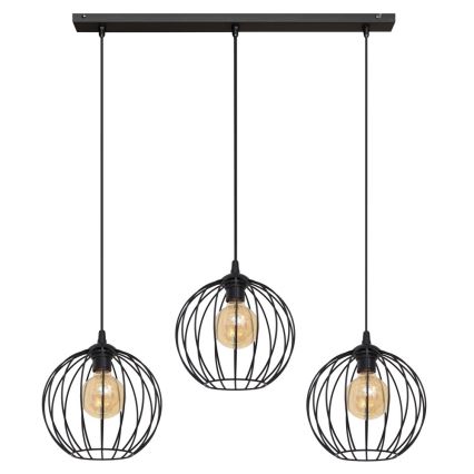 Lustre LED suspenso MERCURE 3xE27/15W/230V