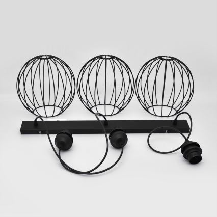 Lustre LED suspenso MERCURE 3xE27/15W/230V