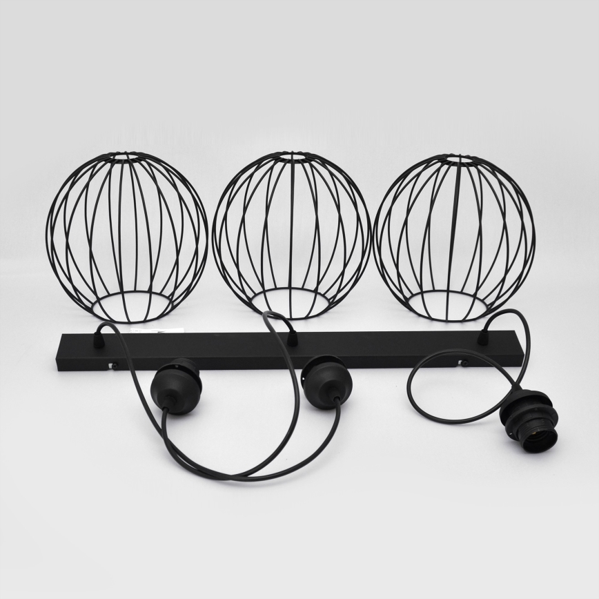 Lustre LED suspenso MERCURE 3xE27/15W/230V