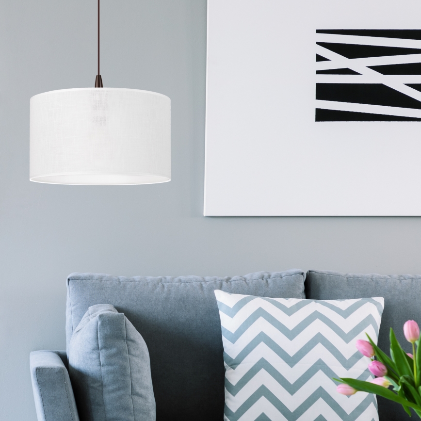 Lustre LED suspenso em cabo NOEL 1xE27/60W/230V branco