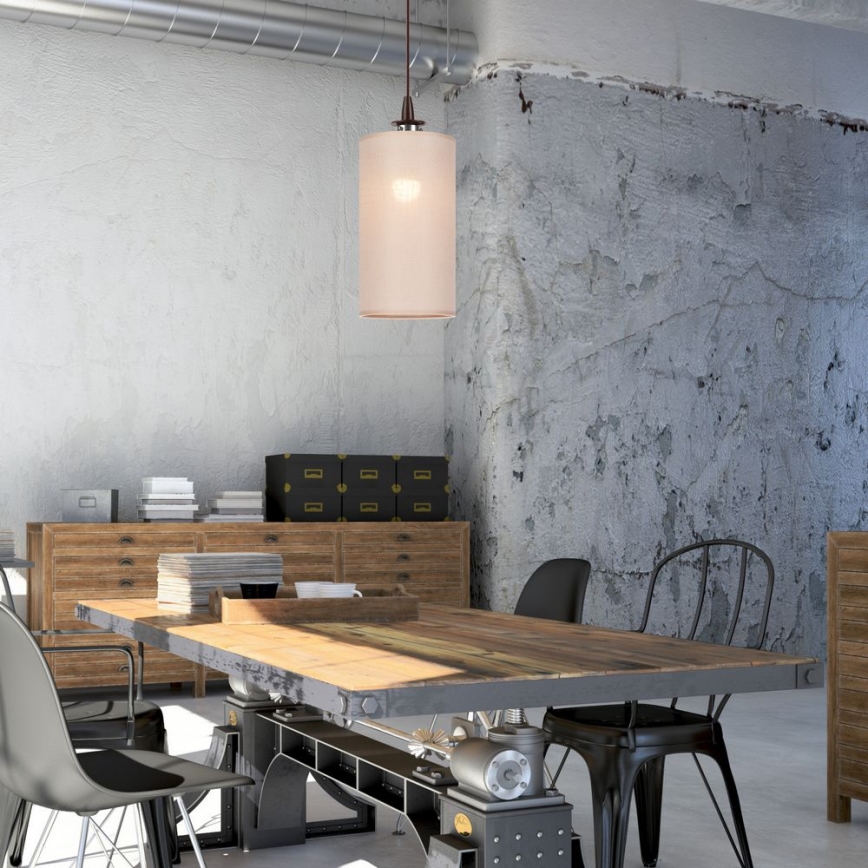 Lustre LED suspenso em cabo NOEL MINI 1xE27/60W/230V bege