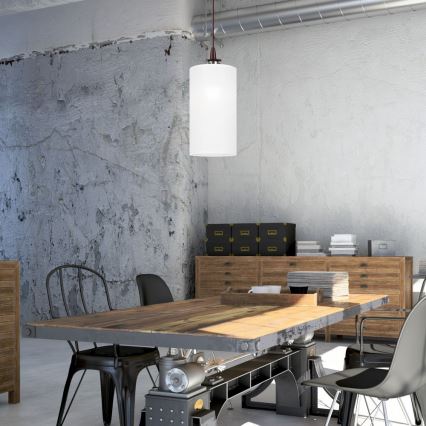 Lustre LED suspenso em cabo NOEL MINI 1xE27/60W/230V branco