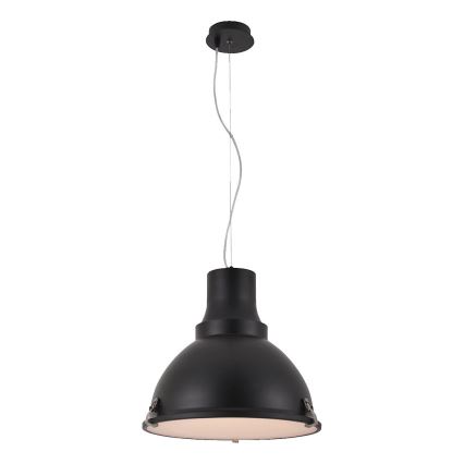 Lustre LED pendente em cabo INDUSTRY 1xE27/60W/230V preto