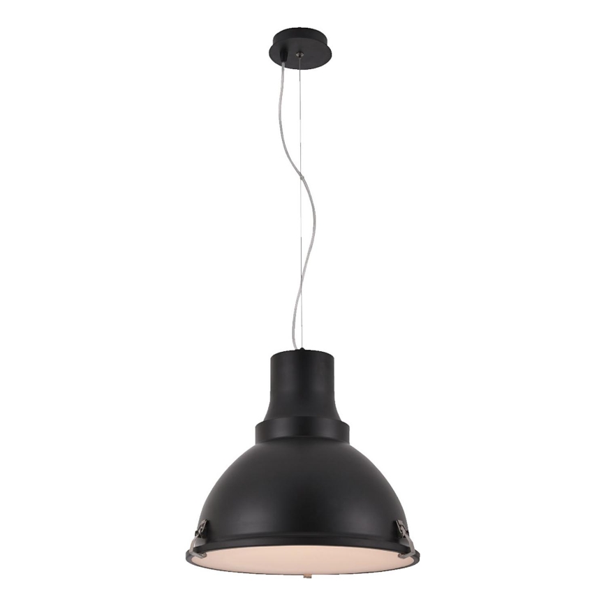 Lustre LED pendente em cabo INDUSTRY 1xE27/60W/230V preto