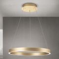 Lustre LED regulável em cabo KOLK LED/60W/230V 2700/3000/4000K Ø 60 cm dourado