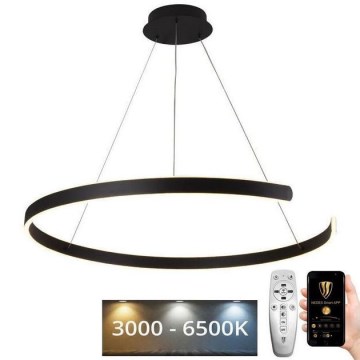 Lustre LED regulável em cabo LED/100W/230V 3000-6500K diâmetro 80 cm + comando à distância
