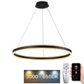 Lustre LED regulável em cabo LED/110W/230V 3000-6500K diâmetro 80 cm + comando à distância