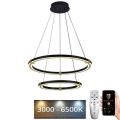 Lustre LED regulável em cabo LED/130W/230V 3000-6500K diâmetro 60 cm + controlo remoto
