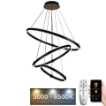 Lustre LED regulável em cabo LED/250W/230V 3000-6500K diâmetro 80 cm + comando à distância