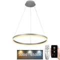 Lustre LED regulável em cabo LED/42W/230V 3000-6500K diâmetro 60 cm + comando à distância