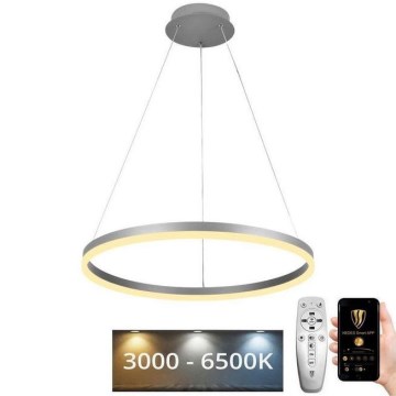 Lustre LED regulável em cabo LED/42W/230V 3000-6500K diâmetro 60 cm + comando à distância