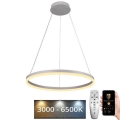 Lustre LED regulável em cabo LED/42W/230V 3000-6500K diâmetro 60 cm + comando à distância