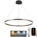 Lustre LED regulável em cabo LED/55W/230V 3000-6500K diâmetro 80 cm + comando à distância