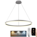 Lustre LED regulável em cabo LED/55W/230V 3000-6500K diâmetro 80 cm + comando à distância