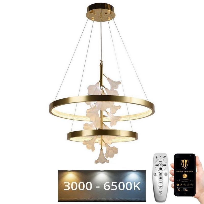 Lustre LED regulável em cabo LED/70W/230V 3000-6500K + comando à distância