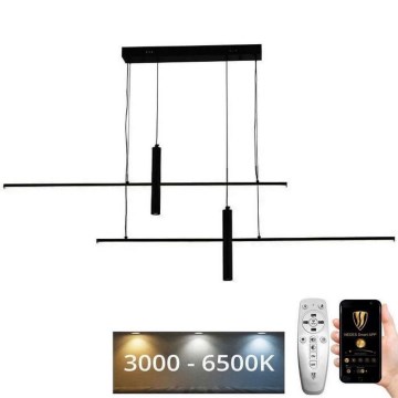 Lustre LED regulável em cabo LED/70W/230V 3000-6500K + comando à distância