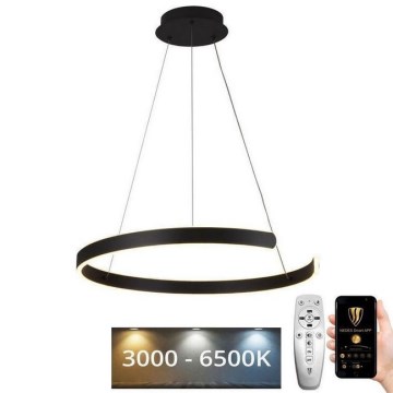Lustre LED regulável em cabo LED/70W/230V 3000-6500K diâmetro 60 cm + comando à distância