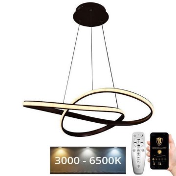 Lustre LED regulável em cabo LED/70W/230V 3000-6500K diâmetro 60 cm + comando à distância