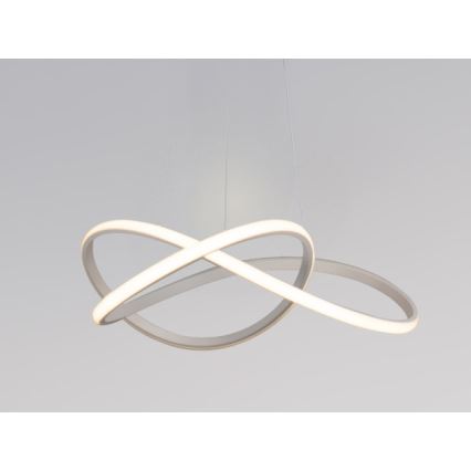 Lustre LED dimerizável suspenso por cabo LED/85W/230V 3000-6500K Ø 60 cm + comando remoto