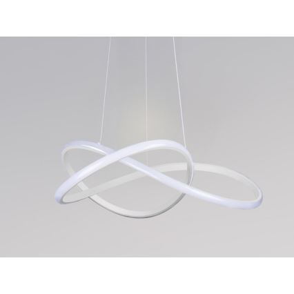 Lustre LED dimerizável suspenso por cabo LED/85W/230V 3000-6500K Ø 60 cm + comando remoto