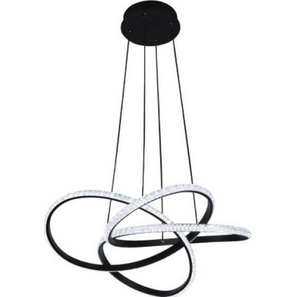 Lustre LED dimável em cabo, 95W/230V, 3000-6500K, diâmetro 57 cm + controlo remoto
