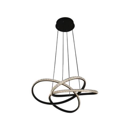 Lustre LED dimável em cabo, 95W/230V, 3000-6500K, diâmetro 57 cm + controlo remoto
