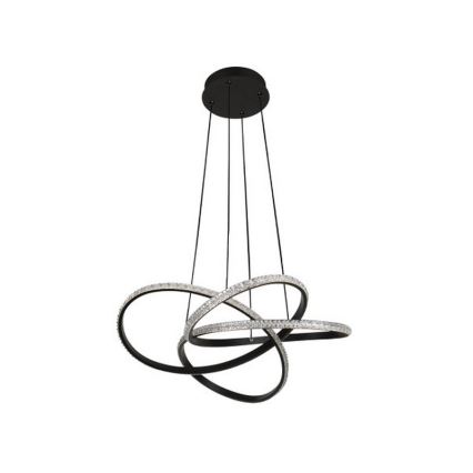 Lustre LED dimável em cabo, 95W/230V, 3000-6500K, diâmetro 57 cm + controlo remoto