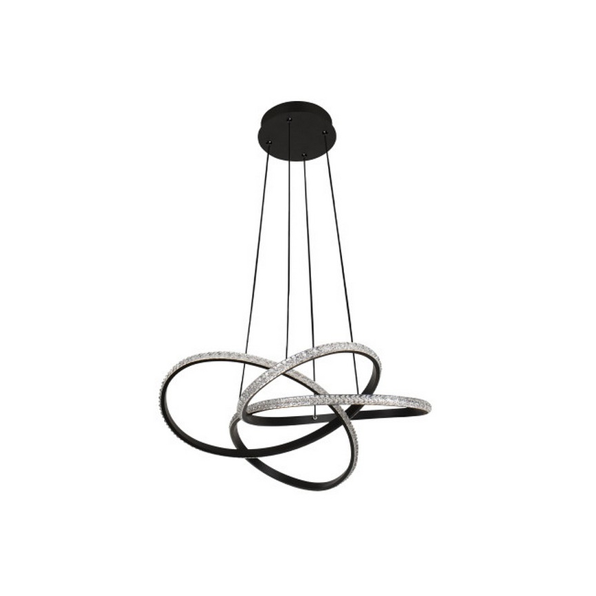 Lustre LED dimável em cabo, 95W/230V, 3000-6500K, diâmetro 57 cm + controlo remoto