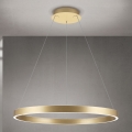 Lustre LED regulável suspenso em cabo KOLK LED/80W/230V 2700/3000/4000K Ø 80 cm dourado