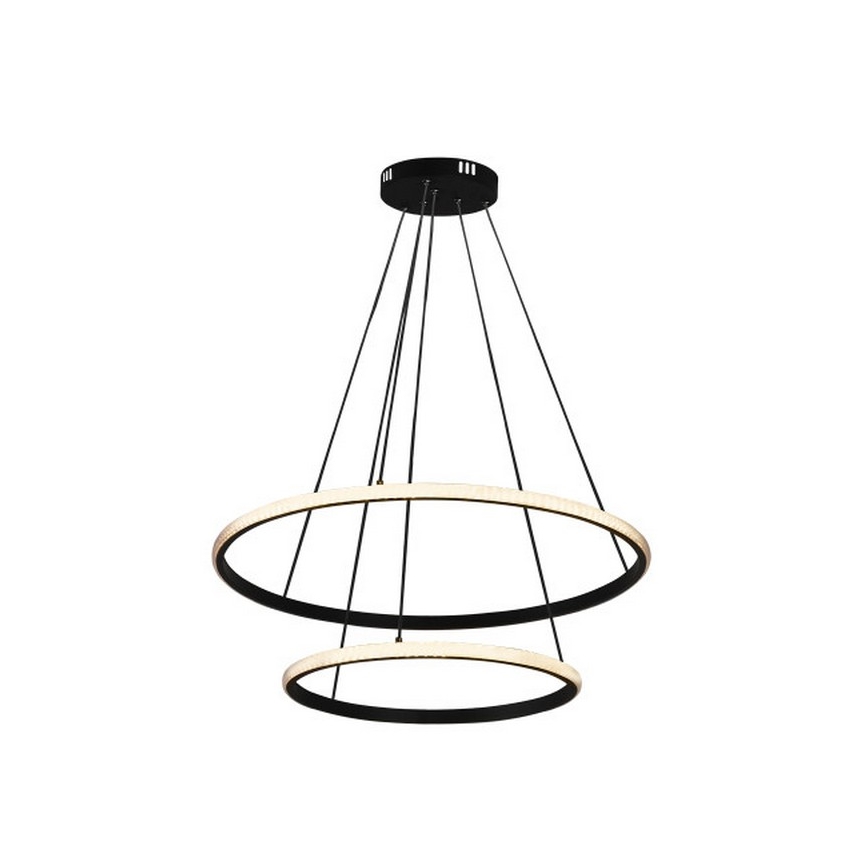 Lustre LED dimerizável suspenso por cabo LED/55W/230V 3000-6500K diâmetro 60 cm + controlo remoto