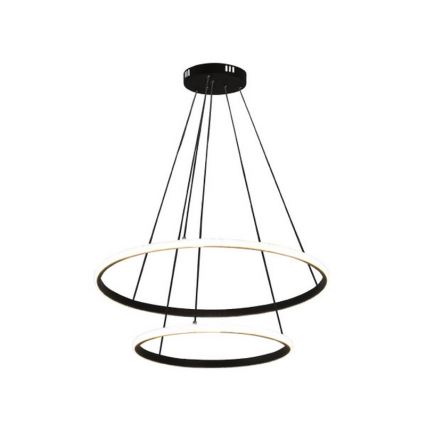 Lustre LED dimerizável suspenso por cabo LED/55W/230V 3000-6500K diâmetro 60 cm + controlo remoto