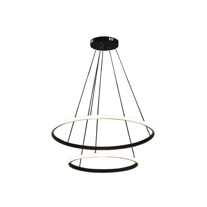 Lustre LED dimerizável suspenso por cabo LED/55W/230V 3000-6500K diâmetro 60 cm + controlo remoto