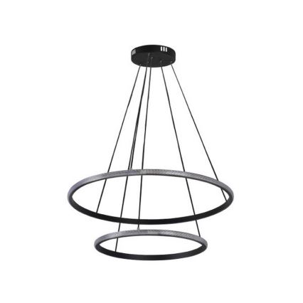 Lustre LED dimerizável suspenso por cabo LED/55W/230V 3000-6500K diâmetro 60 cm + controlo remoto