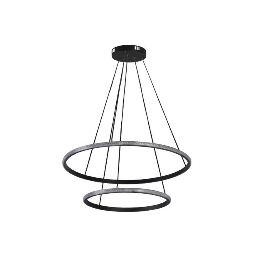 Lustre LED dimerizável suspenso por cabo LED/55W/230V 3000-6500K diâmetro 60 cm + controlo remoto