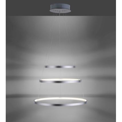 Leuchten Direkt 11526-55 - Lustre LED dimerizável suspenso por cabo CIRCLE LED/13,5W/230V + LED/19,5W + LED/24W