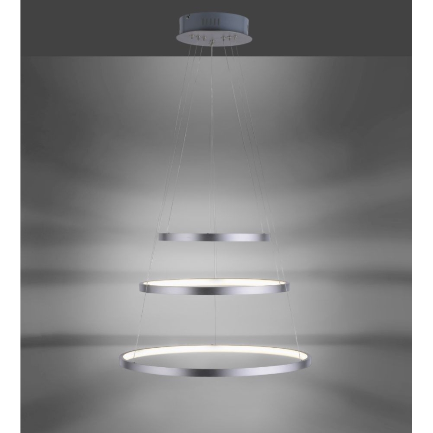 Leuchten Direkt 11526-55 - Lustre LED dimerizável suspenso por cabo CIRCLE LED/13,5W/230V + LED/19,5W + LED/24W