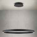 Lustre LED regulável suspenso por cabo KOLK LED/80W/230V 2700/3000/4000K Ø 80 cm preto