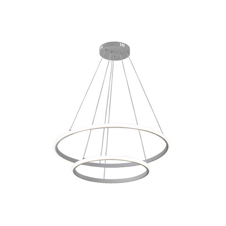 Lustre LED dimerizável suspenso em cabo LED/55W/230V 3000-6500K Ø 60 cm + controlo remoto