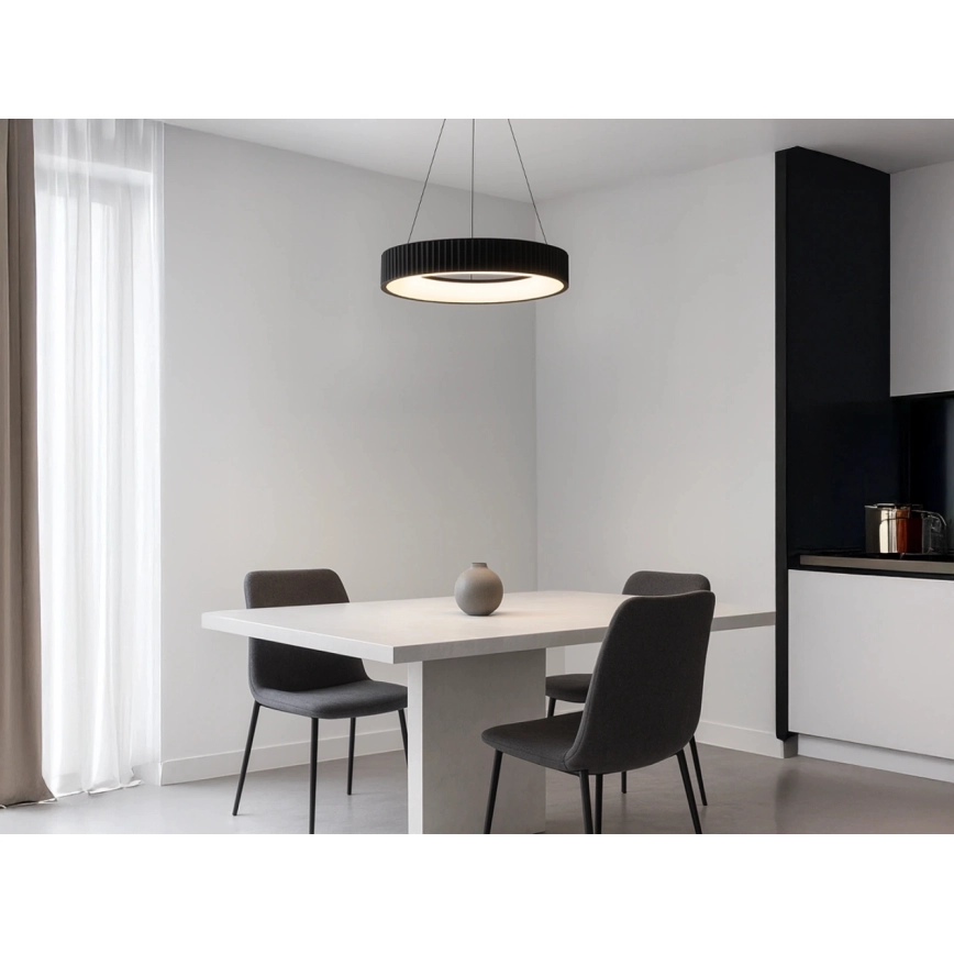 Lustre LED dimerizável suspenso por cabo LED/75W/230V 3000-6500K Ø 49 cm + controlo remoto