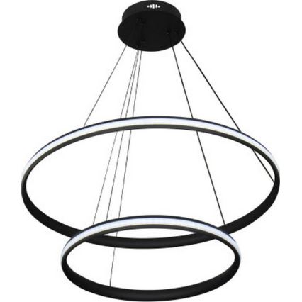 Lustre suspenso em cabo LED dimerizável LED/90W/230V 3000-6500K diâmetro 60 cm + controlo remoto