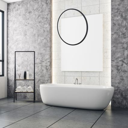 Lustre LED suspenso SATURNO LED/28W/230V diâmetro 50 cm IP44 antracite